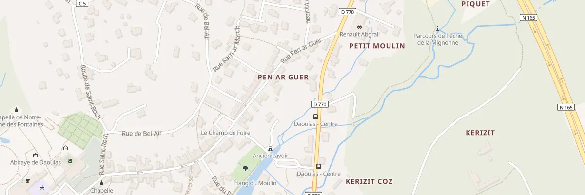 Plan du 25 Rue Pen ar Guer à Daoulas
