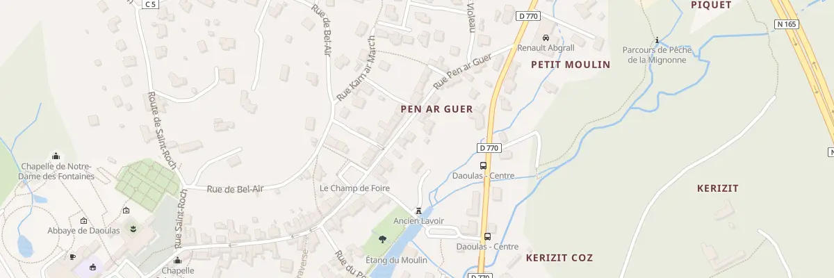 Plan du 23 Rue Pen ar Guer à Daoulas