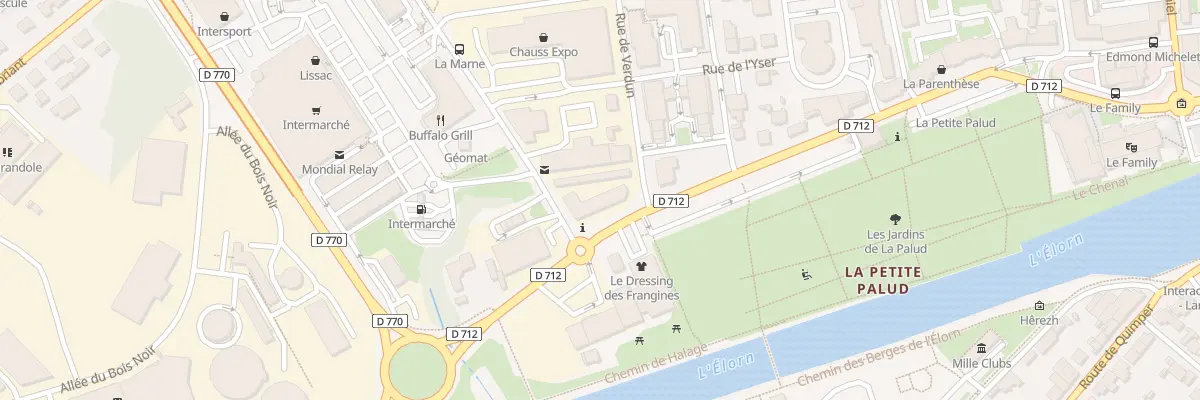 Plan du 460 Rte de la Petite Palud à Landerneau