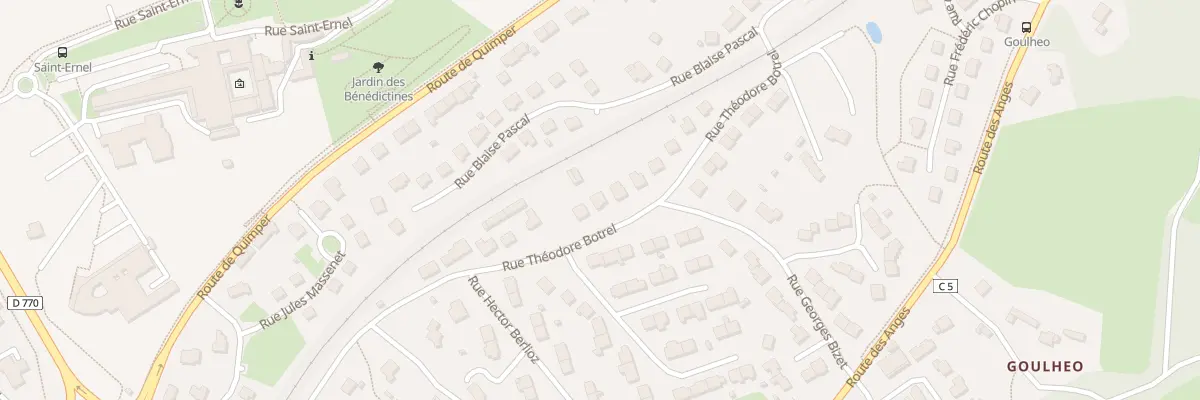 Plan du 72 Rue Théodore Botrel à Landerneau