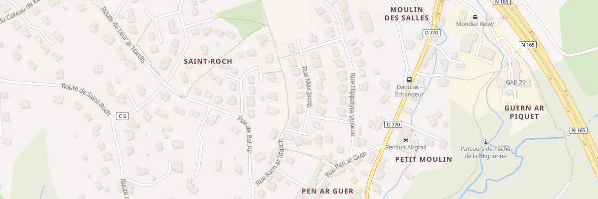 Plan du 13 Rue Max Jacob à Daoulas