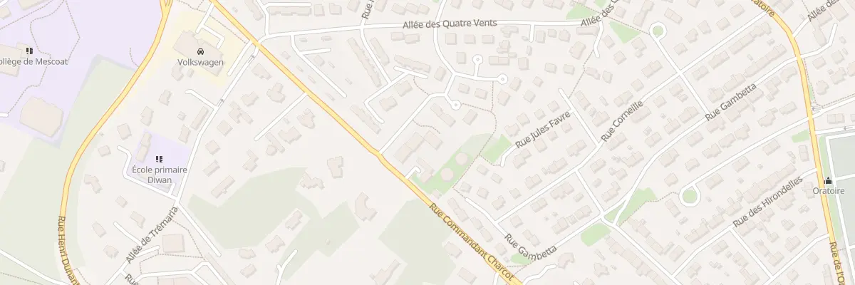 Plan du 60 Rue Claude Le Laé à Landerneau