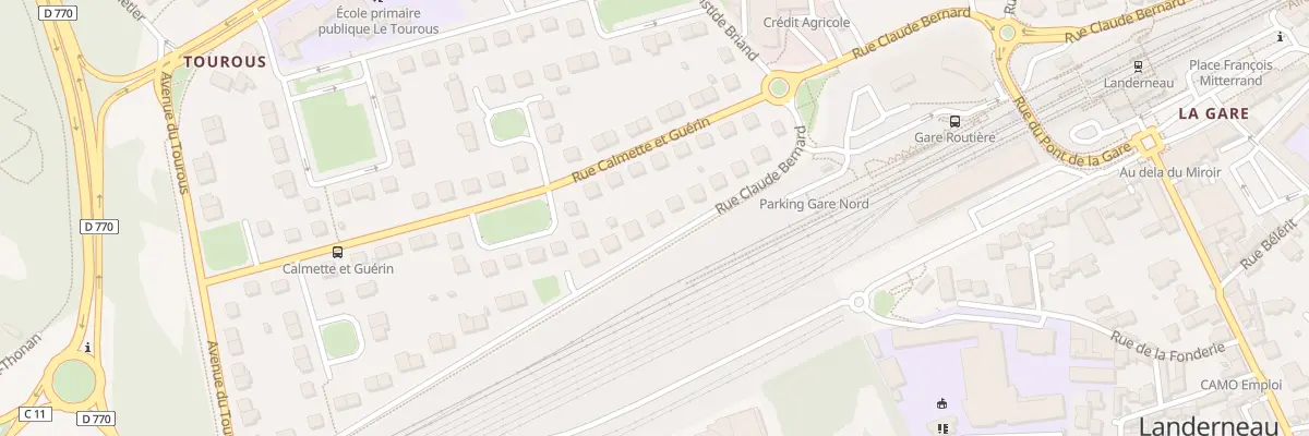 Plan du 44 Rue Claude Bernard à Landerneau