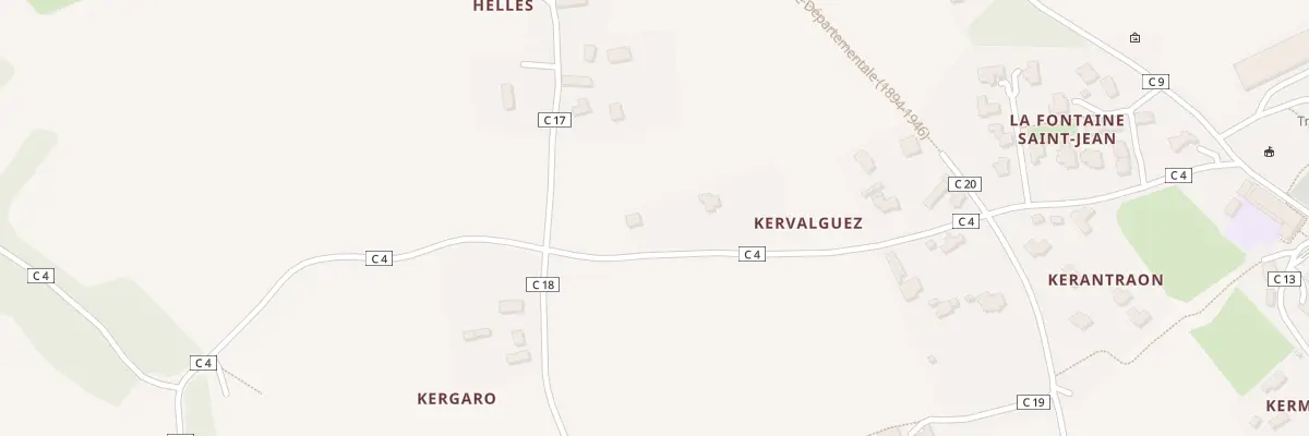 Plan du 10 Kervalquez à Trémaouézan