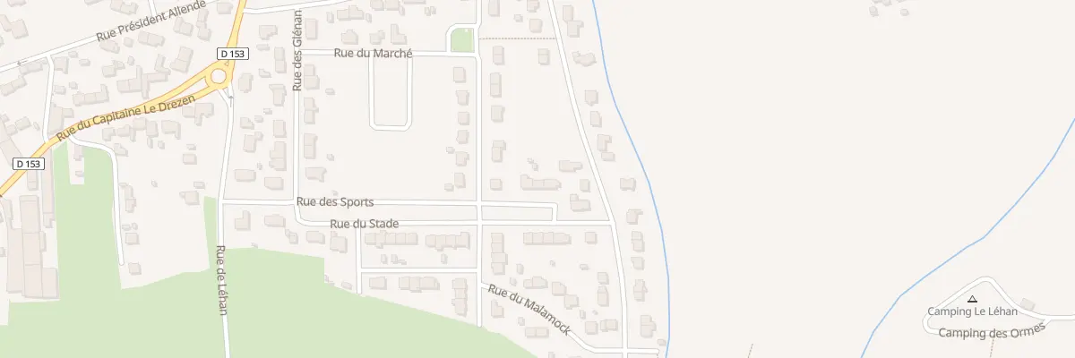 Plan du 9 Rue des Sports à Treffiagat