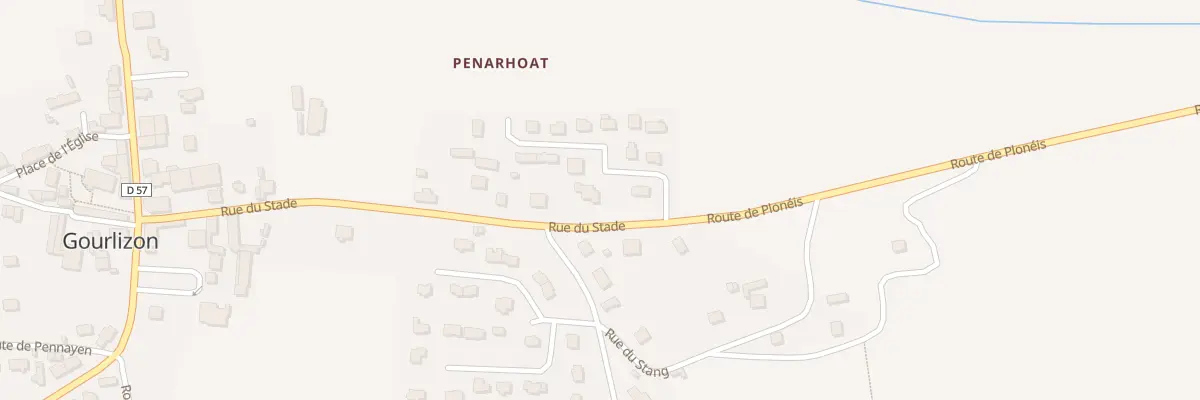 Plan du 2 Rte de Ploneis à Gourlizon