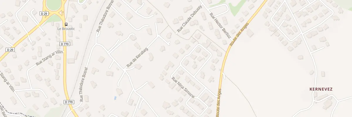 Plan du 20 Rue Chevalier de Saint Georges à Landerneau