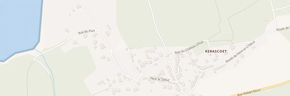 Plan du 9994 Rue du Port à Hôpital-Camfrout