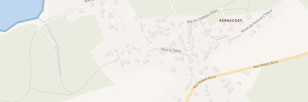 Plan du 109 Rue Hent Ar Zaout à Hôpital-Camfrout
