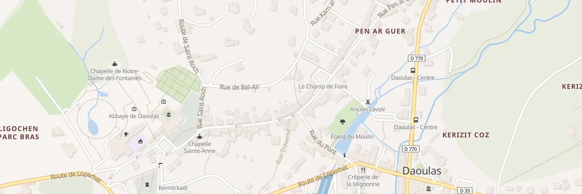 Plan du 1 Rue de l’Eglise à Daoulas