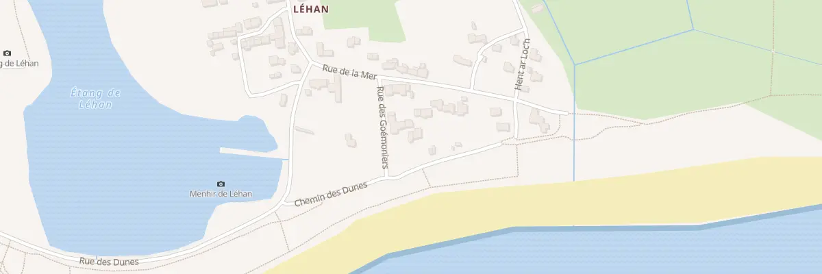 Plan du 1 Che des Dunes à Treffiagat