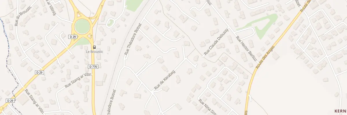 Plan du 111 Rue Théodore Botrel à Landerneau