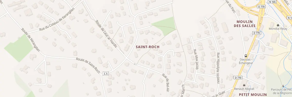 Plan du 38 Lot Saint Roch à Daoulas