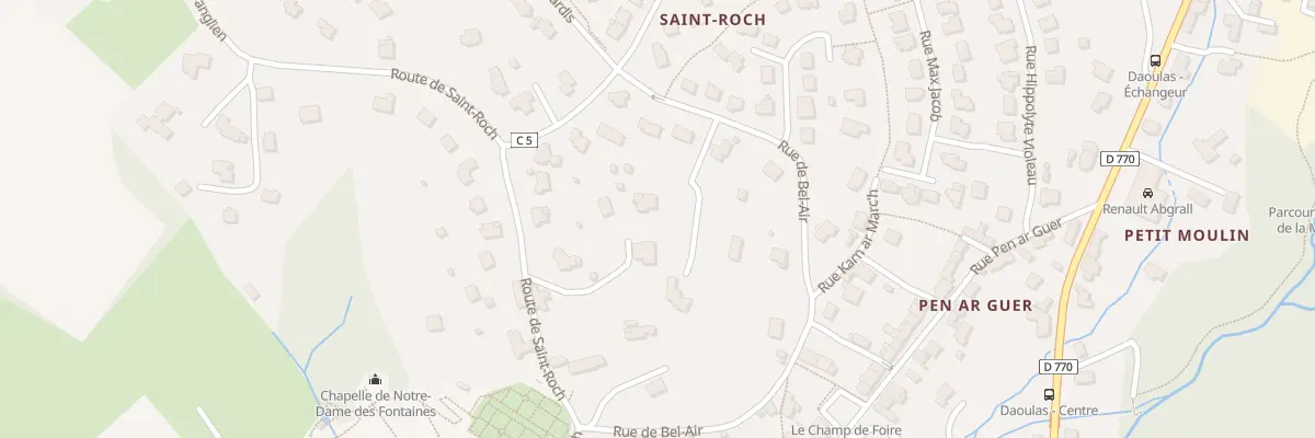 Plan du 2 Chem Bel Air à Daoulas