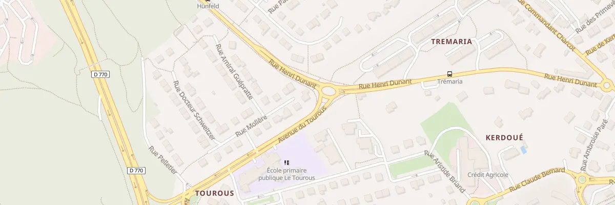 Plan du 1 Rue Molière à Landerneau