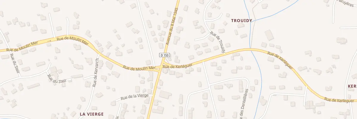Plan du 1 Rue de Kerleguer à Treffiagat