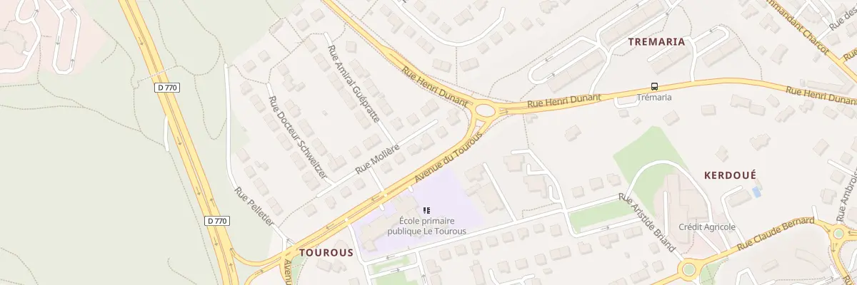 Plan du 5 Rue Molière à Landerneau