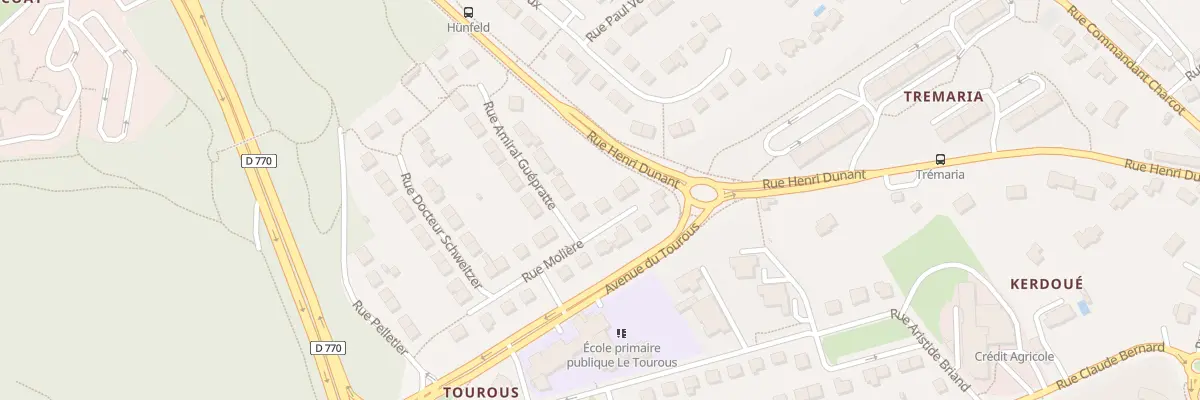 Plan du 6 Rue Molière à Landerneau