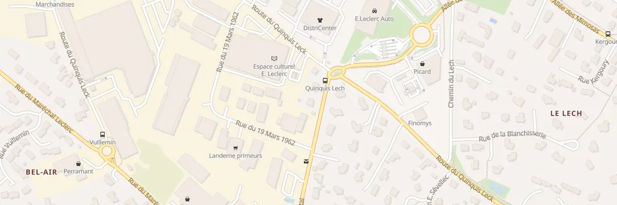 Plan du 9003 Rue Gaston de l’Hopital à Landerneau