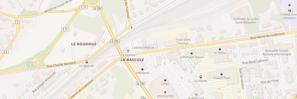 Plan du 40B Rue Hervé de Guébriant à Landerneau