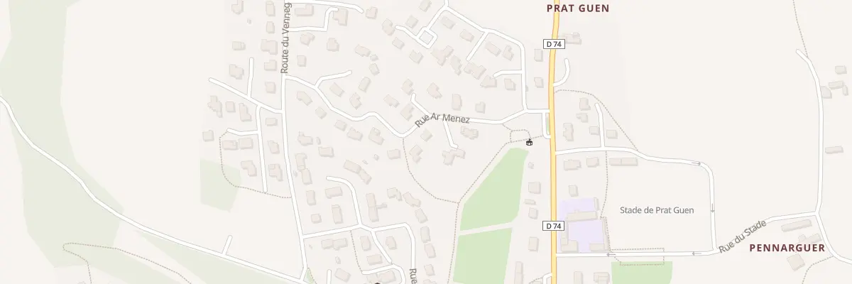 Plan du 16 Rue Ar Ménez à Saint-Méen