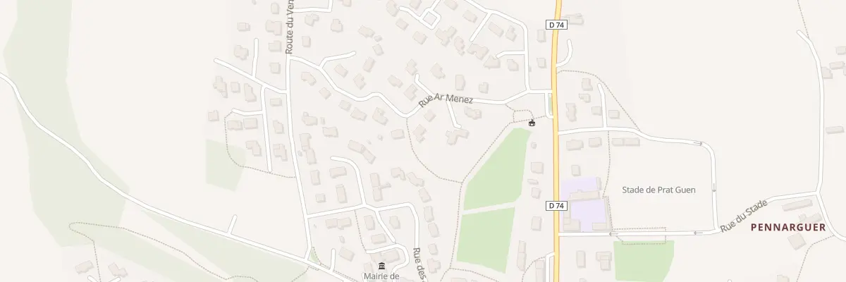 Plan du 14 Rue Ar Ménez à Saint-Méen