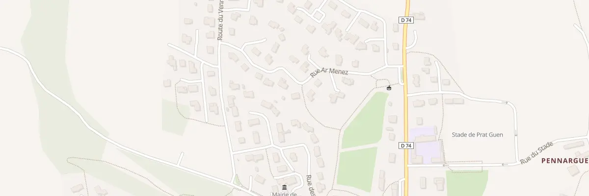 Plan du 12 Rue Ar Ménez à Saint-Méen