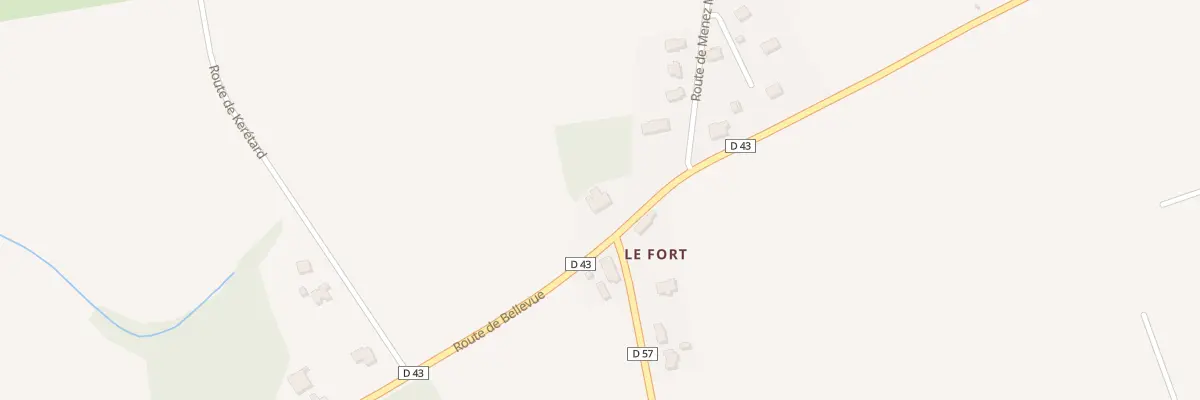 Plan du 85A Le Fort à Gourlizon