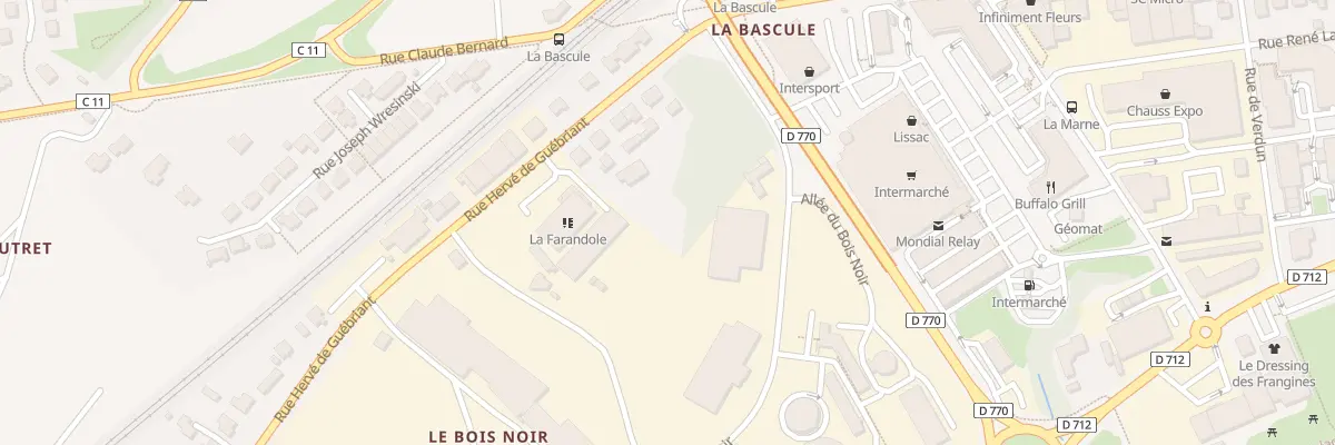 Plan du 21 All du Bois Noir à Landerneau
