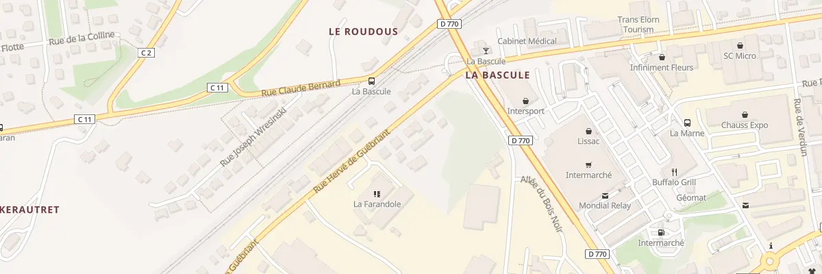 Plan du 41T Rue Hervé de Guébriant à Landerneau