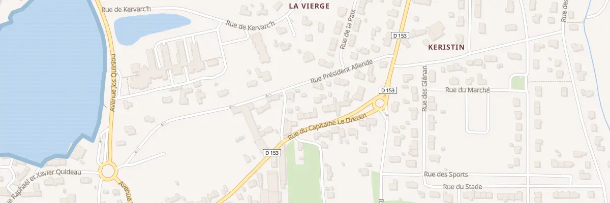 Plan du 14 Rue du Capitaine le Drezen à Treffiagat