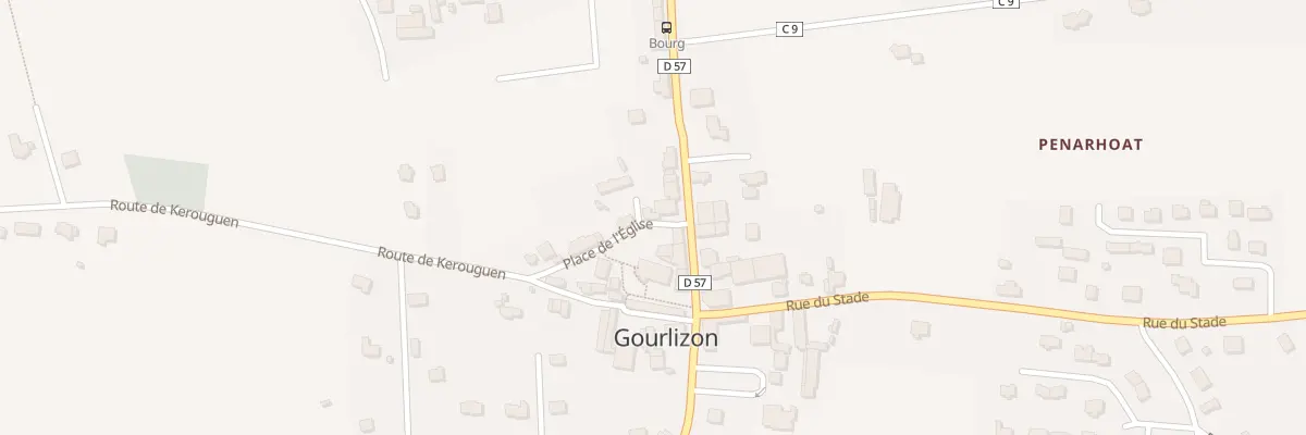 Plan du 1 Pl de l’Église à Gourlizon
