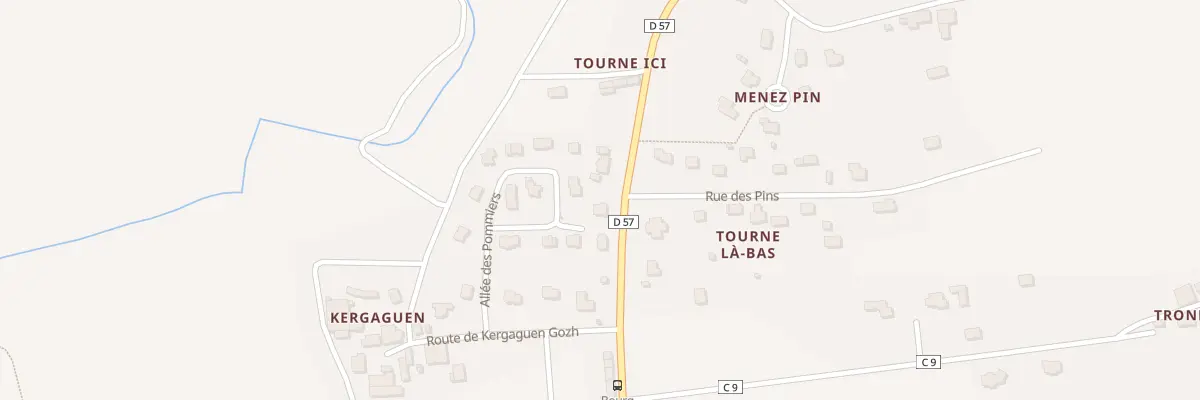 Plan du 8 All des Pommiers à Gourlizon