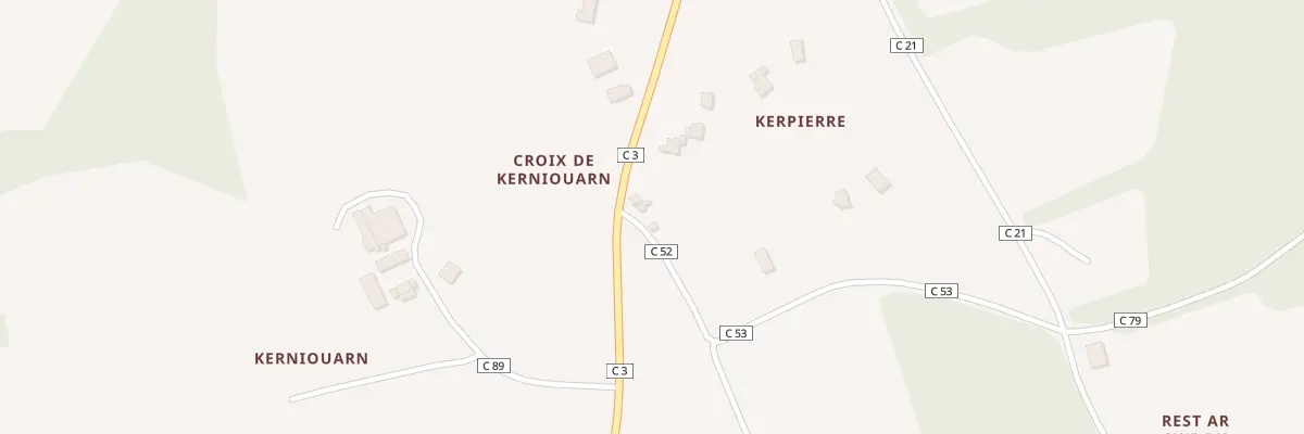 Plan du 3 Kerpierre à Dirinon