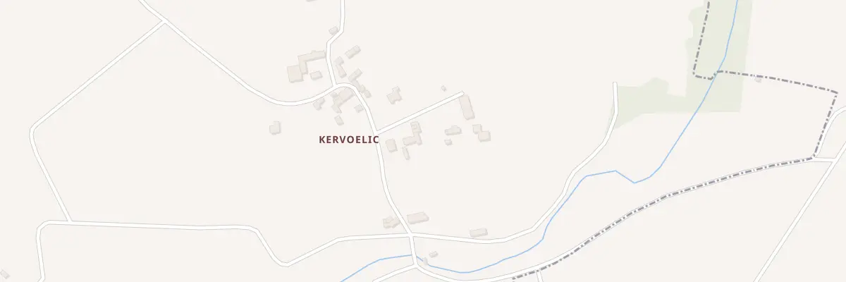 Plan du 5246F Kervoelic à Peumerit
