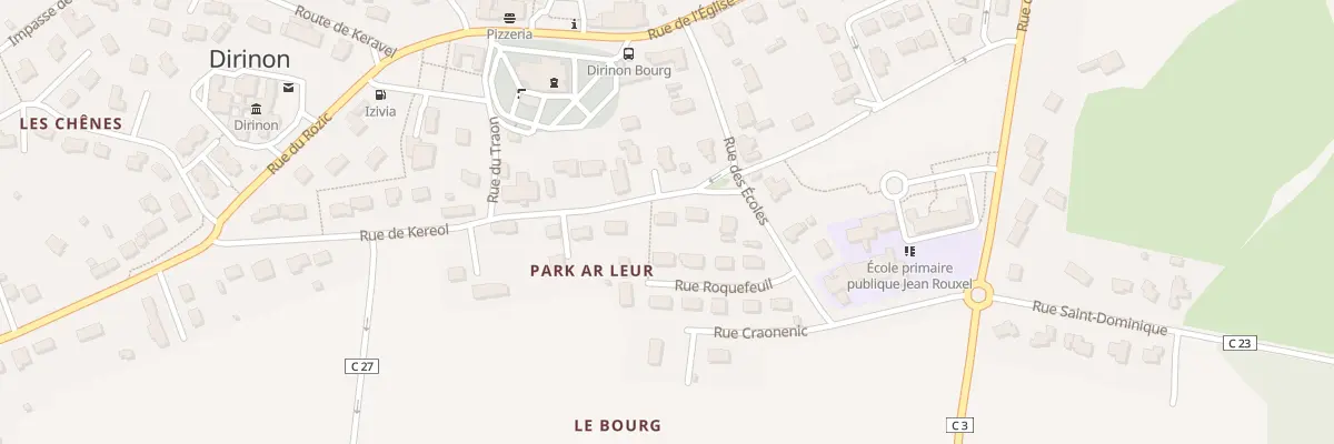 Plan du 3 Rue Kereol à Dirinon