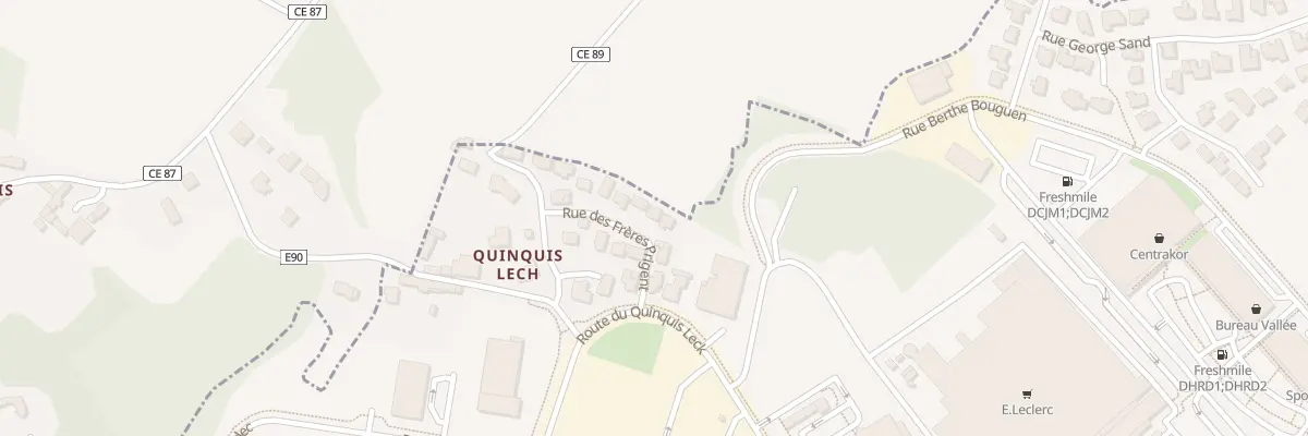 Plan du 8 Rue des Frères Prigent à Landerneau