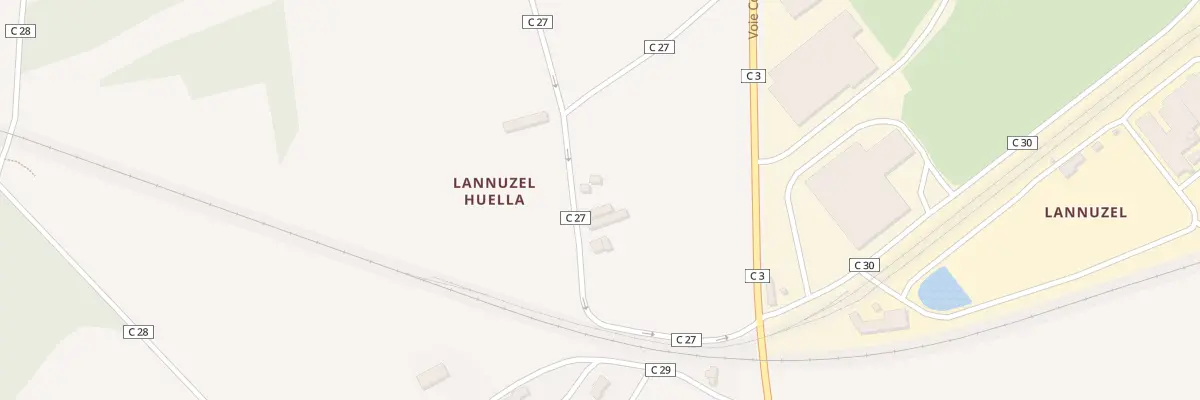 Plan du 3 Lannuzel à Dirinon