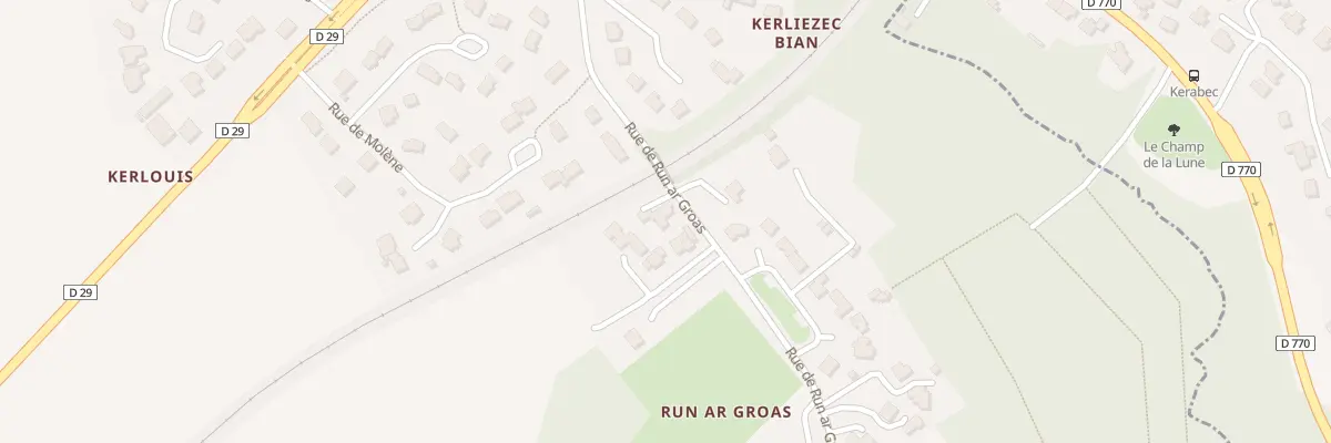 Plan du 12 Rue de Run ar Groas à Dirinon