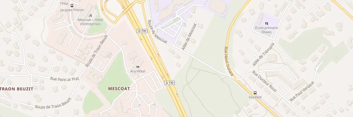 Plan du 6 Rte de Mescoat à Landerneau