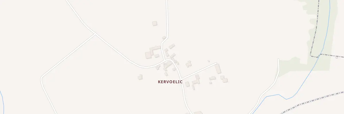 Plan du 97 Kervoelic à Peumerit