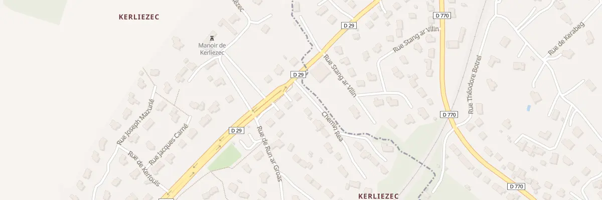 Plan du 6 Rue de Kerliezec Bihan à Dirinon