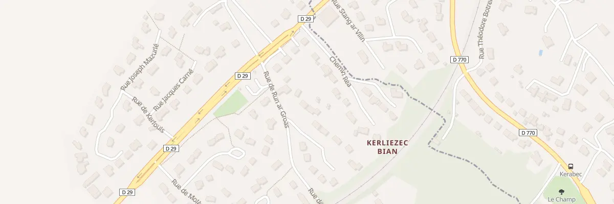 Plan du 1 Rue de Menezic à Dirinon