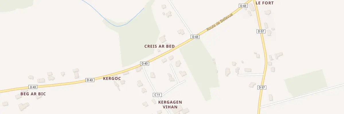 Plan du 2 Kergagen Vian à Gourlizon