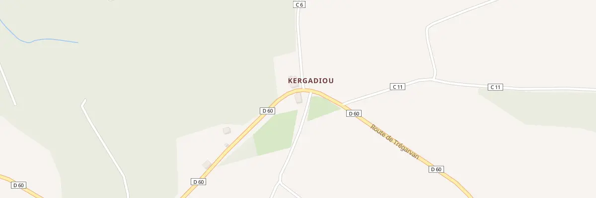 Plan du 198 Kergadiou à Argol