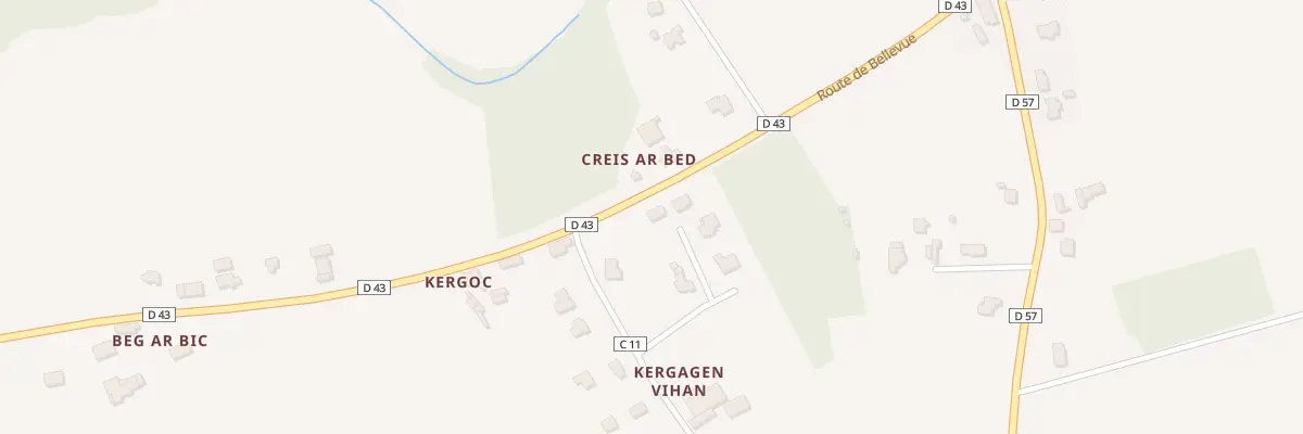 Plan du 1 Kergagen Vian à Gourlizon