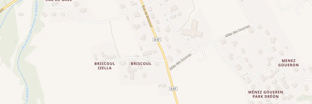 Plan du 164 Briscoul Huella à Plogastel-Saint-Germain