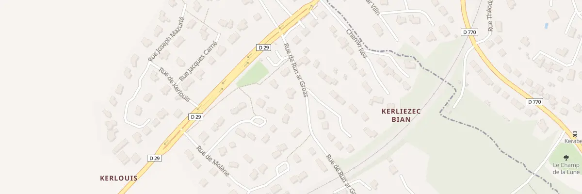 Plan du 6 Rue de Run ar Groas à Dirinon
