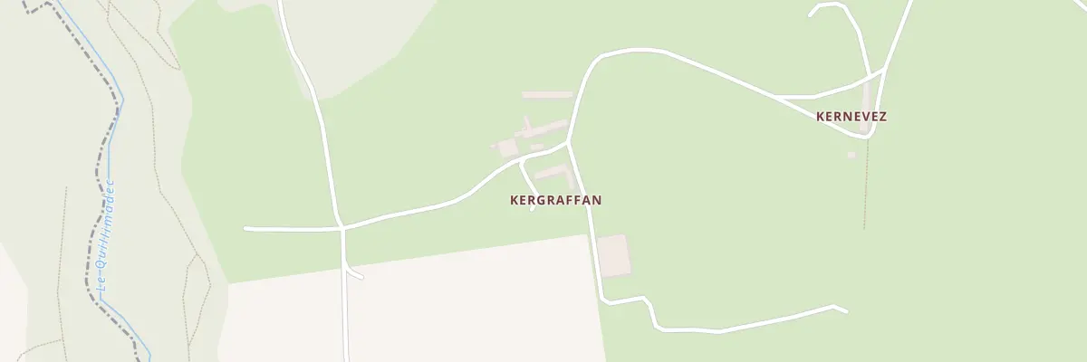 Plan du 55 Kergraffan à Saint-Méen