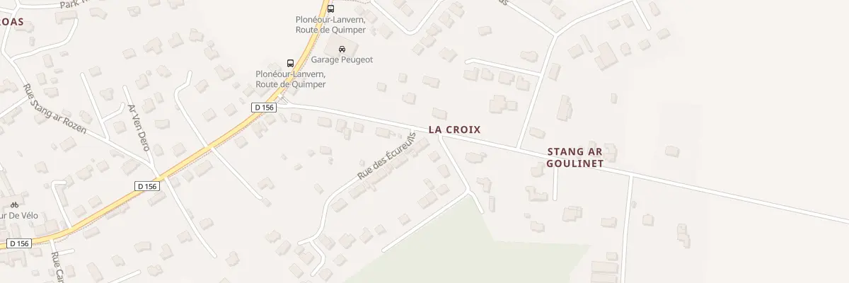 Plan du 2 Rue des Ecureuils à Plonéour-Lanvern